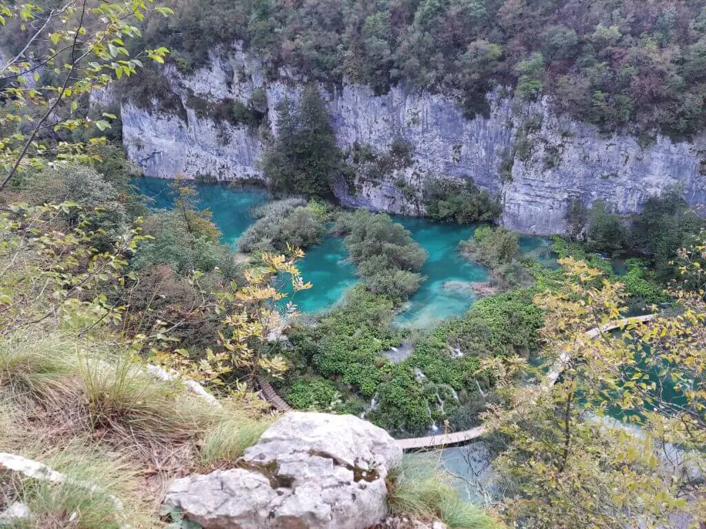 View overlooking Plitvice Lakes National Park